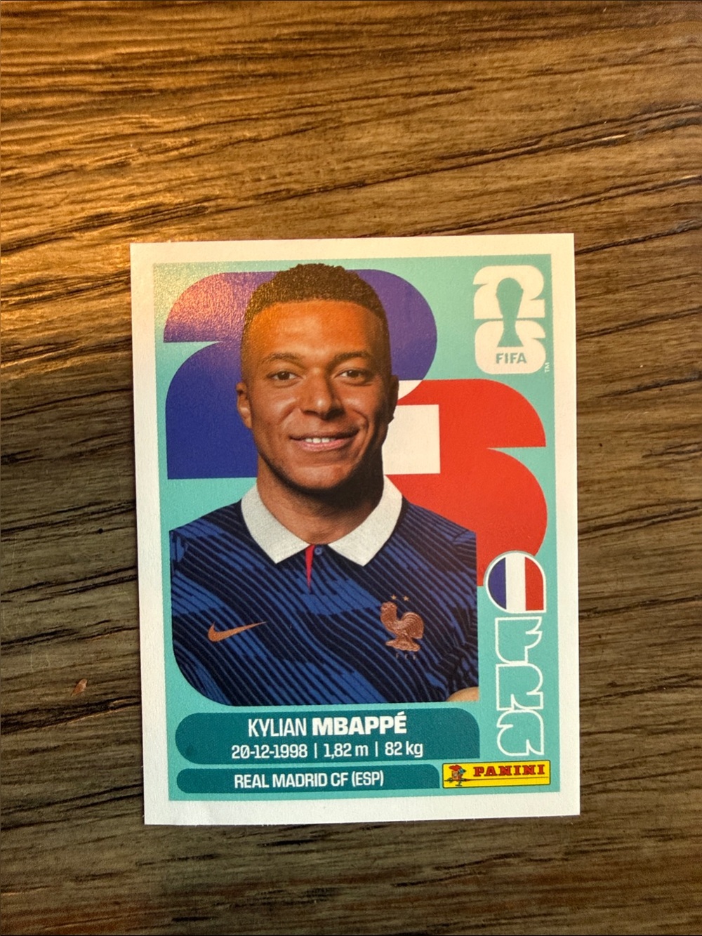 Panini Kylian Mbappé Sticker - 100% authentic